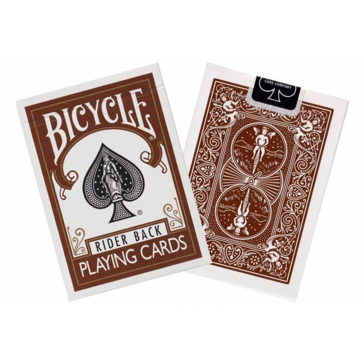Karty do gry Bicycle Standard Rider Back Brown 1 talia