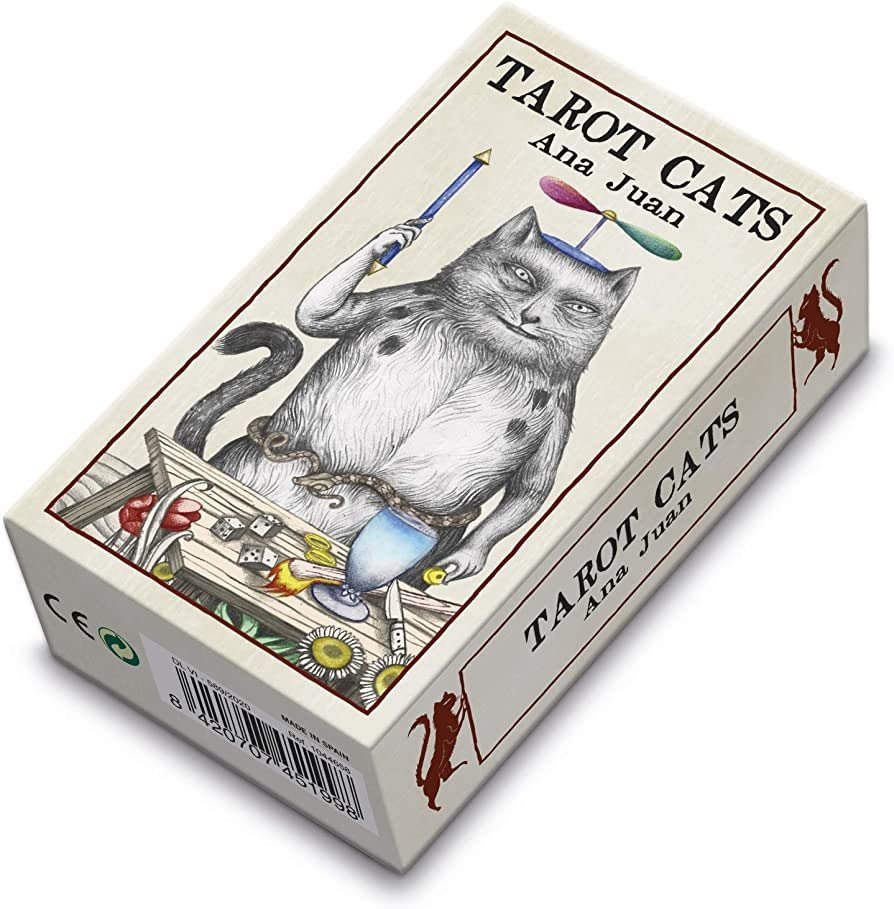 Karty Tarot Fournier Cats Ana Juan 78szt Akryl Magiczne