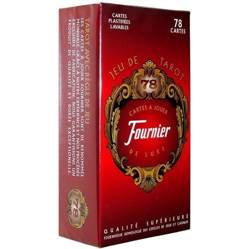 Fournier karty do tarota Jeu de Tarot  czerwone