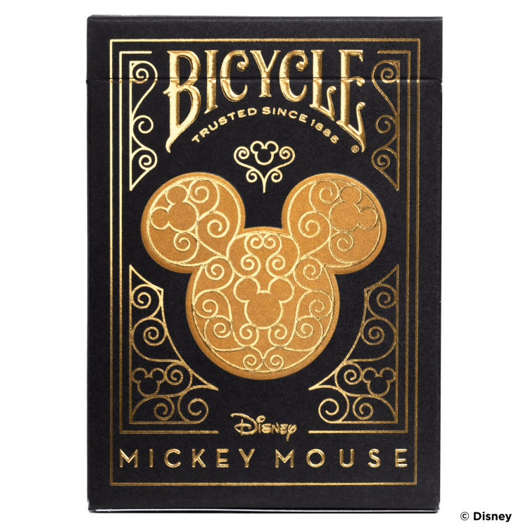 Karty do gry  Bicycle Disney Mickey Mouse (czarno-złote)