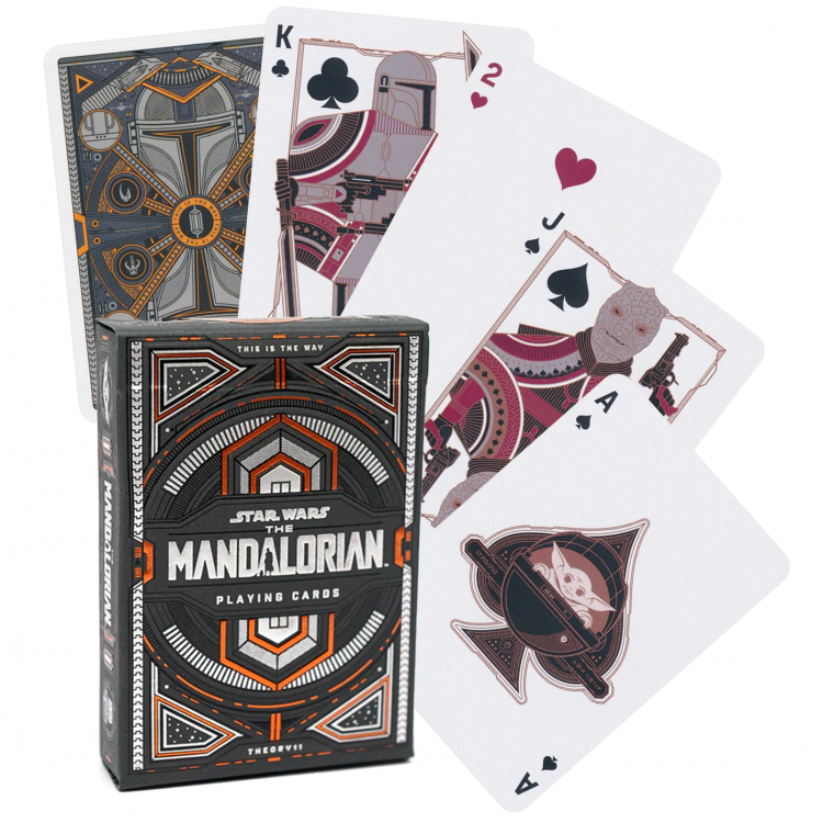 Karty do gry Theory11 Mandalorian V2 - 52+2, czarno-czerwone, USA