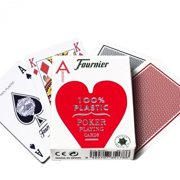 Karty do Pokera Fournier 2500 (czerwone)