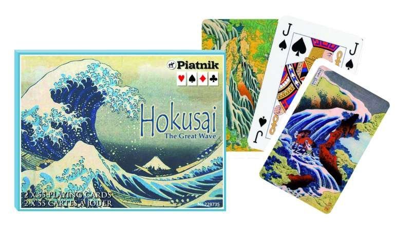 Karty Piatnik Hokusai Wielka Fala 2 Talie 55 Kart
