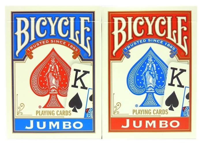Karty Bicycle Rider Back Jumbo Index