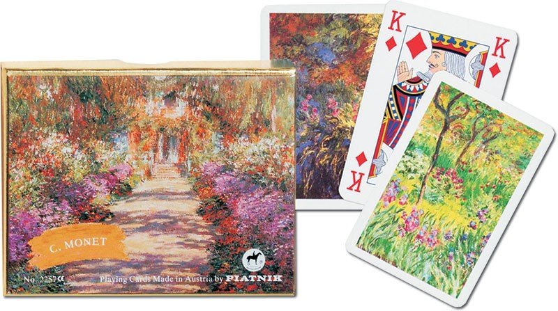 Karty Piatnik Monet - 2 Talie 55 Kart z Dziełami Moneta