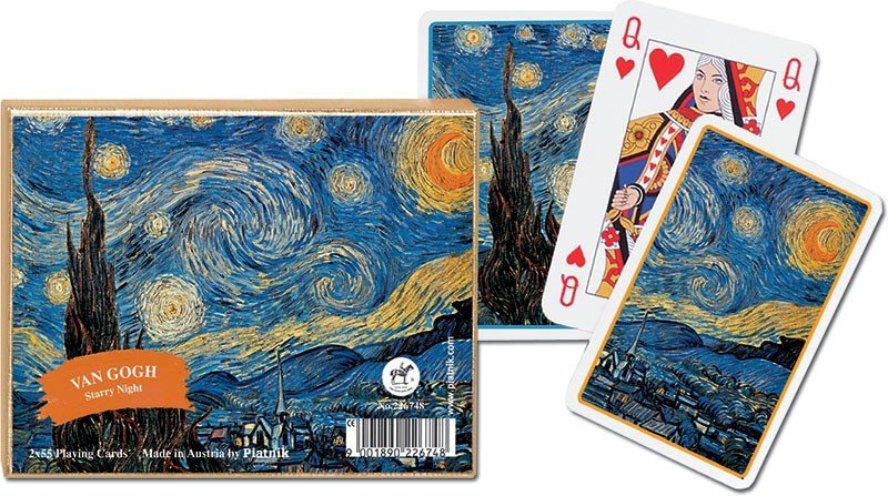 Karty Piatnik van Gogh Gwiaździsta Noc 2 Talie 55 Kart