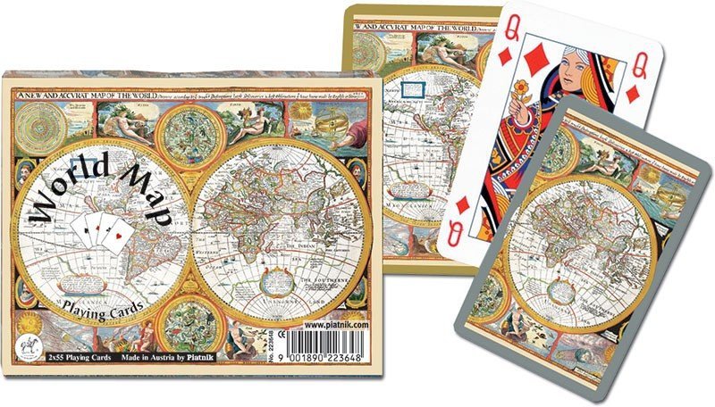 Karty Piatnik Mapa świata