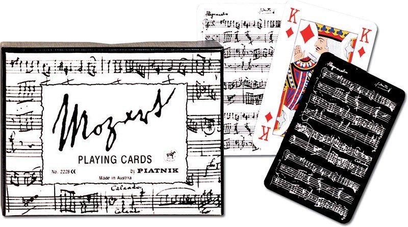 Karty Piatnik Mozart, black and white
